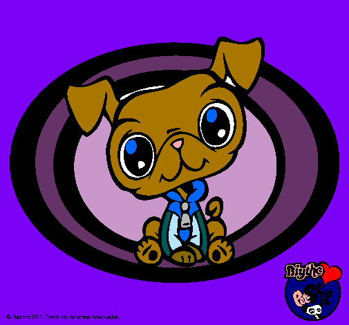 Dibujo Perrito Littlest Pet Shop pintado por lucygal