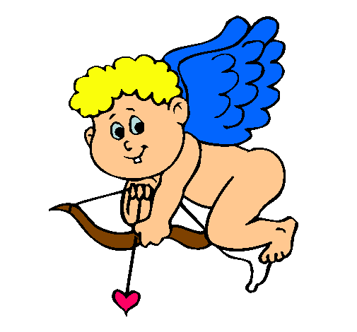 Dibujo Cupido pintado por meliverdun