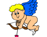 Dibujo Cupido pintado por meliverdun
