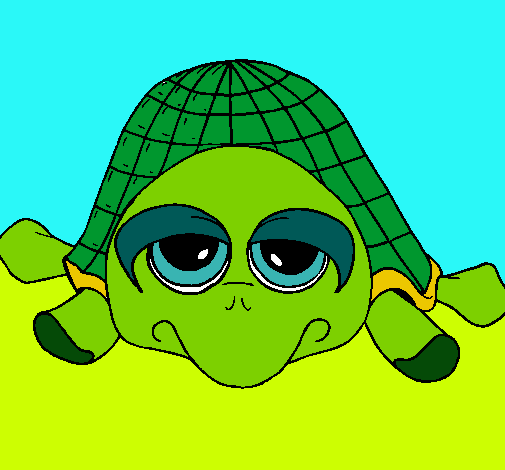 Dibujo Tortuga pintado por lokkkitah