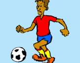 Dibujo Jugador de fútbol pintado por saray8