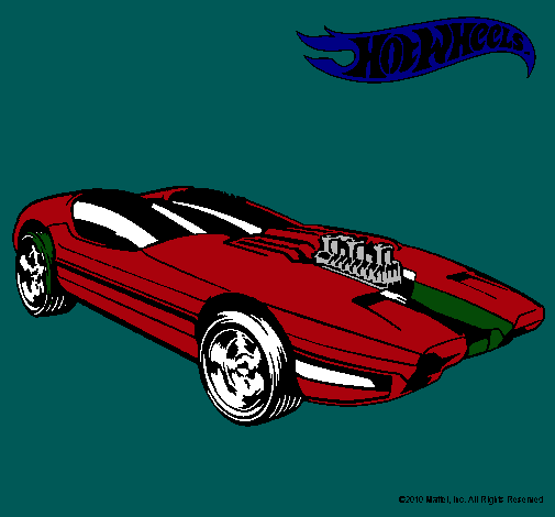 Dibujo Hot Wheels 2 pintado por gonare