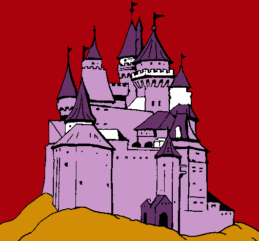 Dibujo Castillo medieval pintado por NADIN