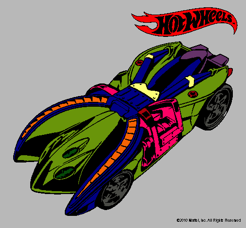 Dibujo Hot Wheels 7 pintado por yudy0212