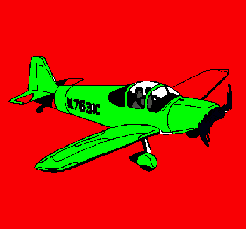 Dibujo Avioneta pintado por GUILLE8
