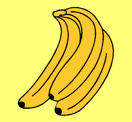 Dibujo Plátanos pintado por Tottu