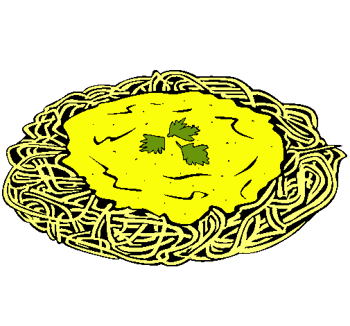 Dibujo Espaguetis con queso pintado por Annyttta