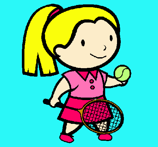 Dibujo Chica tenista pintado por luperock