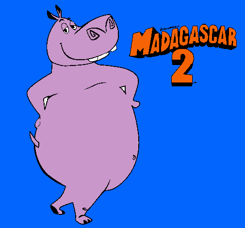 Dibujo Madagascar 2 Gloria pintado por NADIN