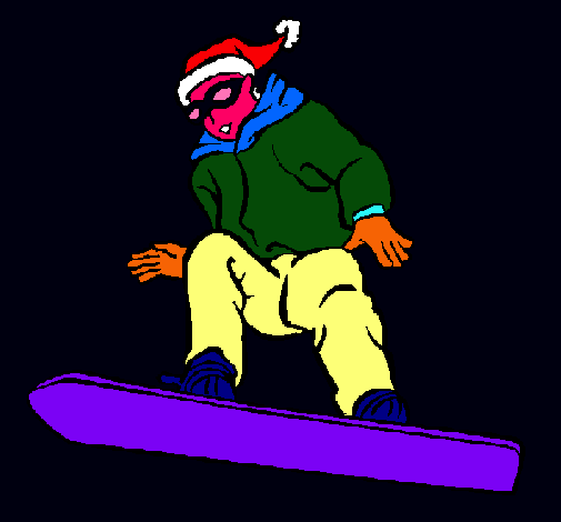 Dibujo Snowboard pintado por simnat