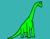 Dibujo Braquiosaurio pintado por ismael09