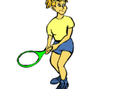 Dibujo Chica tenista pintado por Annyttta