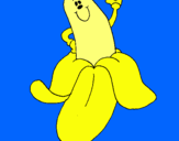 Dibujo Banana pintado por vely