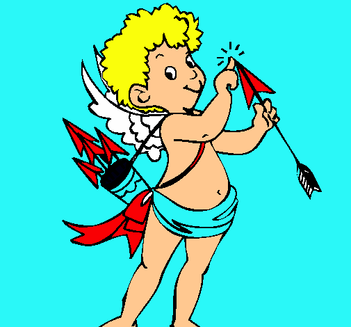 Dibujo Cupido pintado por LUCHIA1000