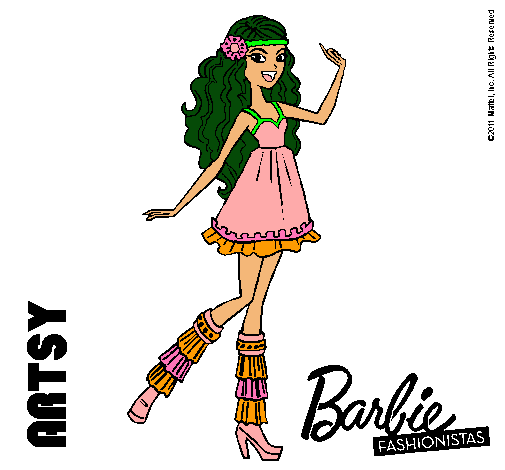 Dibujo Barbie Fashionista 1 pintado por Dia78