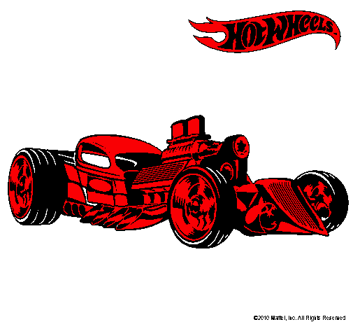 Dibujo Hot Wheels 10 pintado por mihai