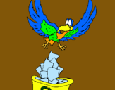 Dibujo Águila reciclando pintado por YoooRocio