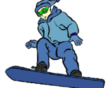 Dibujo Snowboard pintado por Annyttta