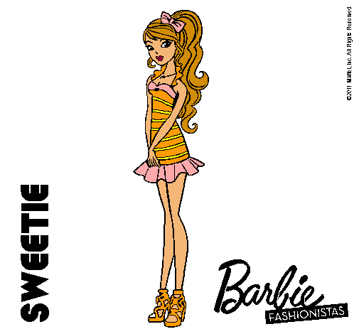 Dibujo Barbie Fashionista 6 pintado por Dia78