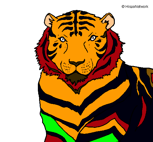 Dibujo Tigre pintado por YUYIO72