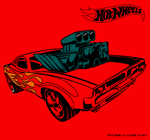 Dibujo Hot Wheels 11 pintado por jany