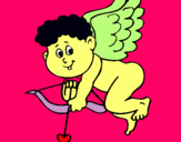 Dibujo Cupido pintado por XAN