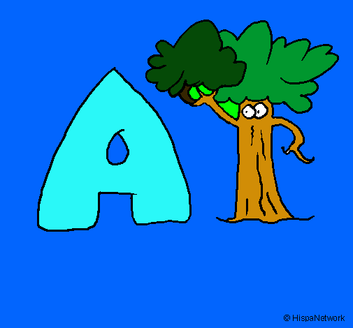 Dibujo Árbol pintado por lorearroyo