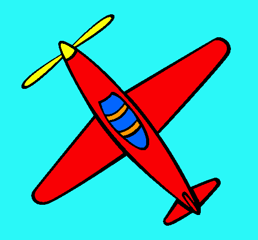 Dibujo Avión III pintado por NADIN