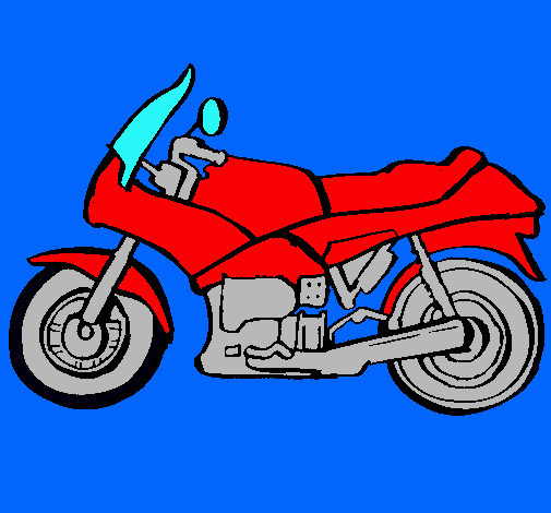 Dibujo Motocicleta pintado por relux