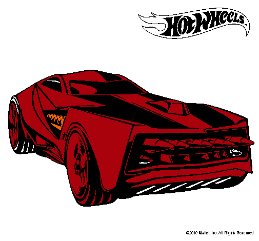 Dibujo Hot Wheels 12 pintado por jany