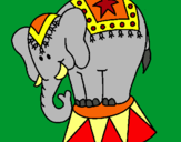 Dibujo Elefante actuando pintado por AidaCar81