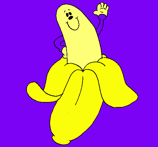 Dibujo Banana pintado por angyta