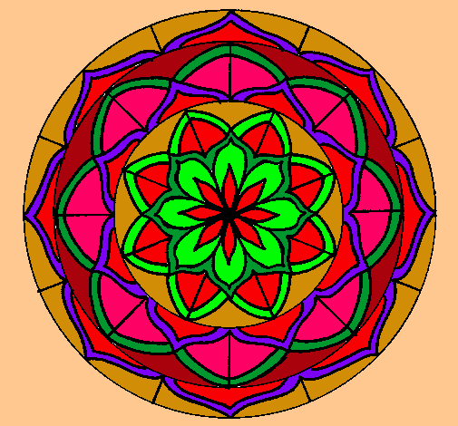 Dibujo Mandala 6 pintado por erneschiva