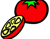 Dibujo Tomate pintado por Tottu