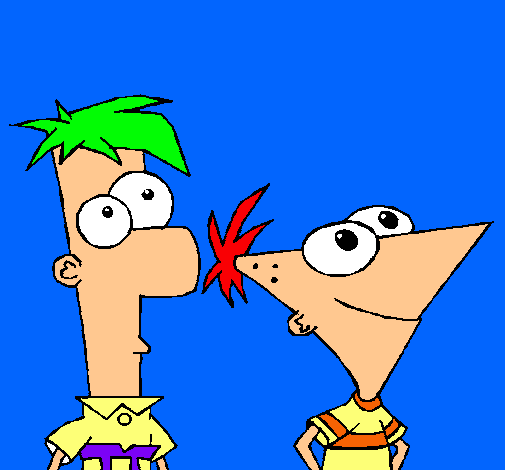 Dibujo Phineas y Ferb pintado por Dany_CSI