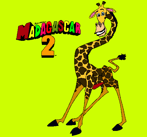Dibujo Madagascar 2 Melman pintado por rommel09