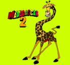 Dibujo Madagascar 2 Melman pintado por rommel09