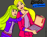 Dibujo El nuevo portátil de Barbie pintado por sofia34ha2