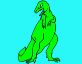 Dibujo Tiranosaurios rex pintado por catalt