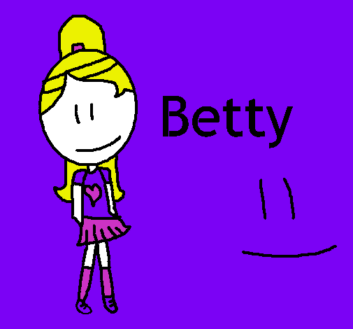 Dibujo Betty pintado por nayua