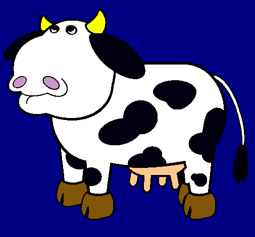 Dibujo Vaca pensativa pintado por catalt