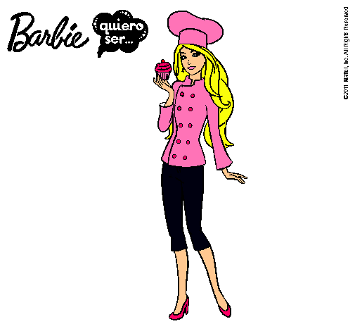 Dibujo Barbie de chef pintado por mariajos