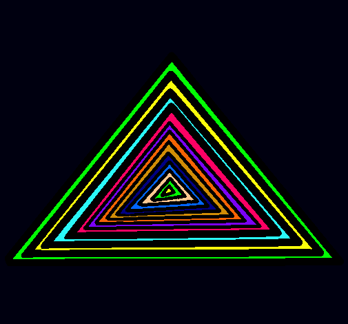Dibujo Triángulo pintado por lacolo_n96