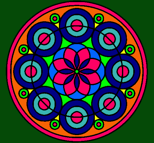 Dibujo Mandala 35 pintado por milemango