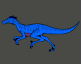 Dibujo Velociraptor pintado por ornitolestes