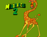 Dibujo Madagascar 2 Melman pintado por PEPITAYO5