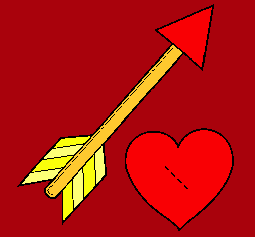 Dibujo Flecha y corazón pintado por Dany_CSI