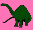 Dibujo Braquiosaurio II pintado por paty11