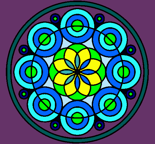 Dibujo Mandala 35 pintado por dezing