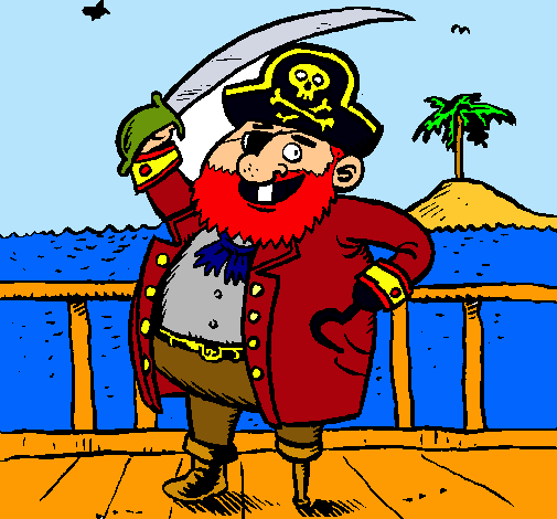 Dibujo Pirata a bordo pintado por XAMALUAP